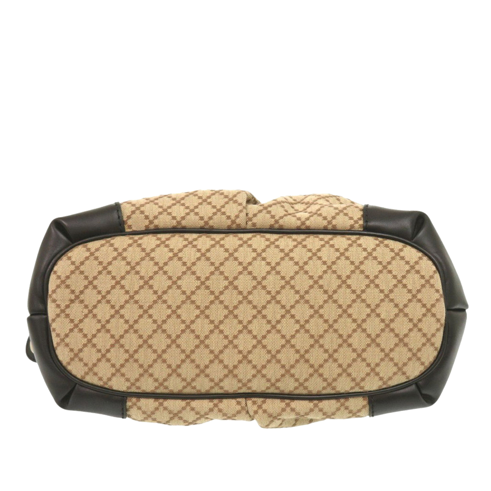 Pre-Loved Gucci Diamante Canvas Sukey Satchel - Picture 3 of 12